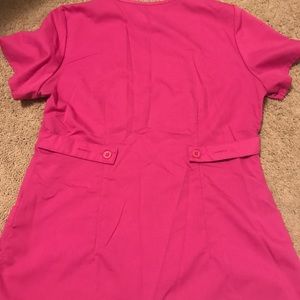 Small Pink Greys Anatomy Scrub Top